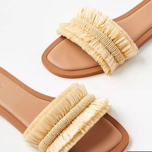Loft Beaded Raffia Sandals